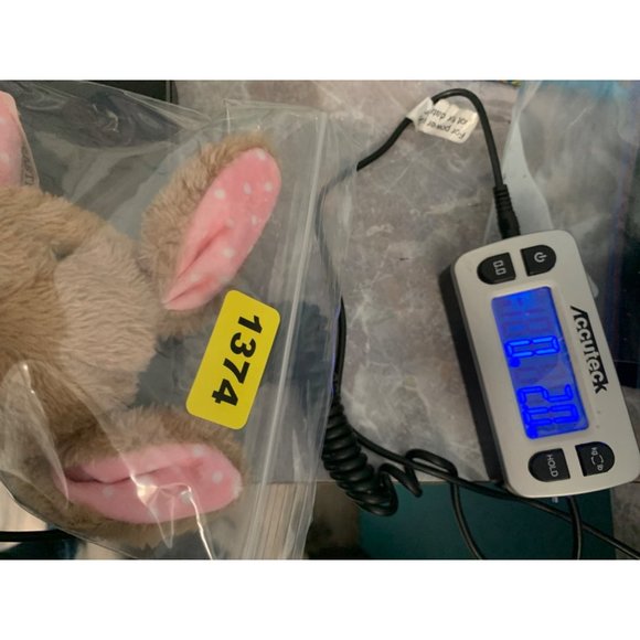 Celebrate Easter My First Easter Bunny Pink Brown 7 Inch Plush Rattle Stuffed An - Picture 10 of 10